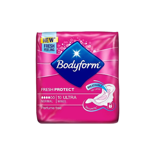 Bodyform 10 Ultra Sanitary Towels with Wings Pack of 6, 60 (10 x6 Packs)