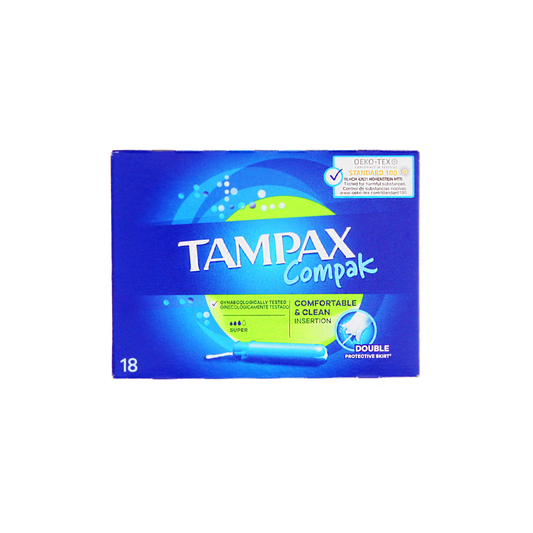 Tampax Compak Super Tampons 18 x 2 Packs (36) Value Multipack | Super Flow