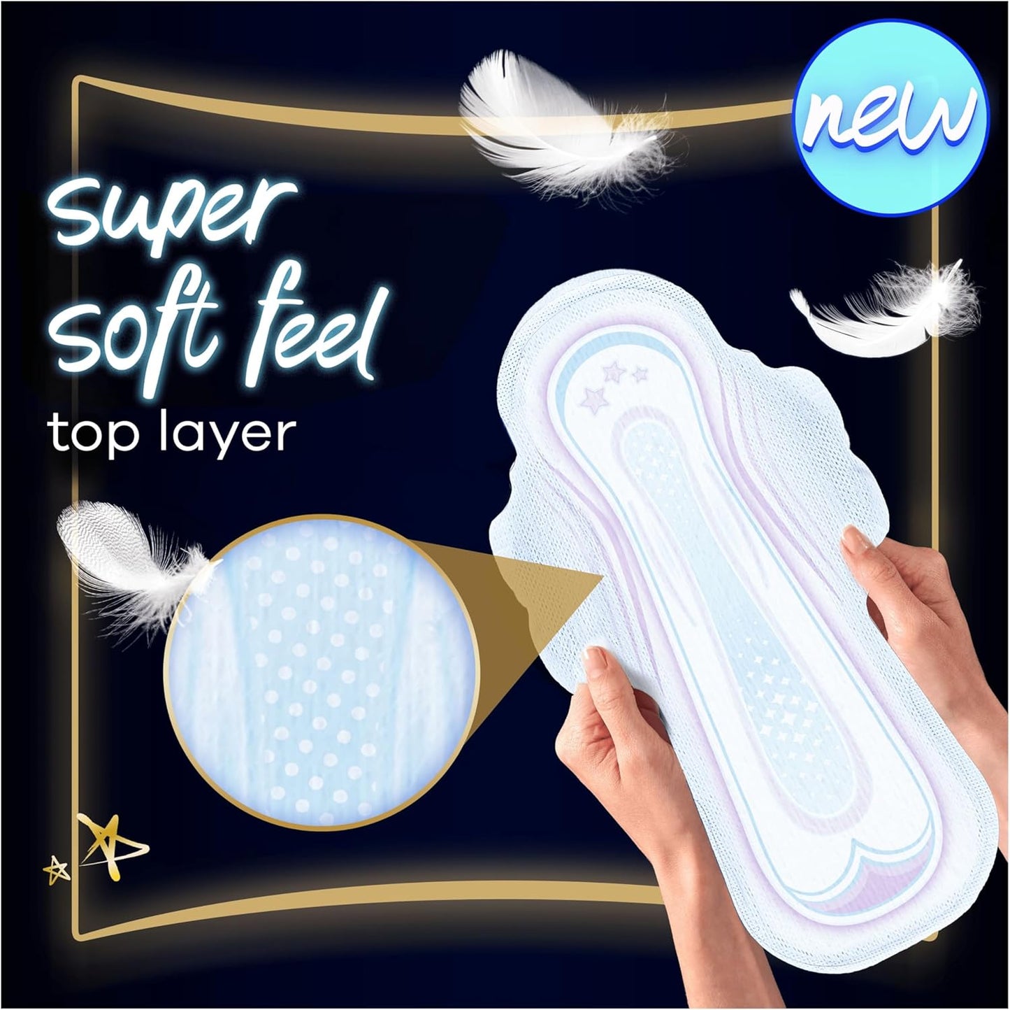 Always Ultra Sanitary Towels Secure Night (Size 4) wings, 8 pads (16 Total) Pack of 2