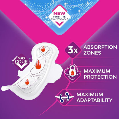 Bodyform Ultra Goodnight Sanitary Towels with Wings, 16 (8 x 2 Packs)